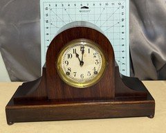 Sessions Clock Company Tambour Mantle Clock 1910’s To 1930’s Mahogany