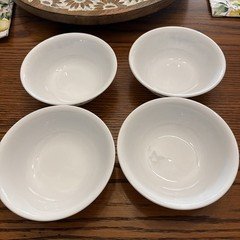 Set of 4 Corelle Crazy Daisy Fruit/Dessert Bowl 5 3/8" Diameter Vintage MINT