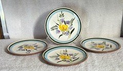 Set of 4 Stangl Country Garden 8" Lunch Salad Plate -read description
