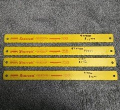 Set Of 4 STARRETT REDSTRIPE RS500-4 Hacksaw Blades (U2)