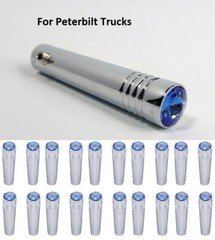 (Set/20) for Peterbilt Blue Toggle Switch Extension 2-1/4" Long Chrome Metal