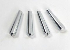(Set/4) Cone Toggle Switch Covers Chrome 2-7/16" Long for 1977-04 Peterbilt 