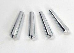 (Set/4) Cone Toggle Switch Covers Chrome 2-7/16" Long for 1977-04 Peterbilt