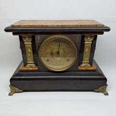 Seth Thomas Adamantine Mantel Clock Model 102 - SOLD AS-IS FOR PARTS & REPAIR