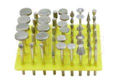 Shars 50 Pieces Diamond Mounted Point Set 1/8" Shank 120 Grit New !|
