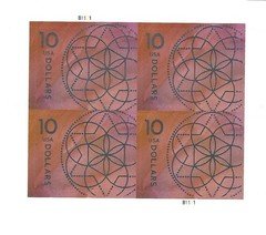 Sheet of 4 $ 10 Floral Geometry Stamps  2023 New Unused !!Free Shipping