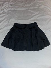SheIn Women’s Black Solid Pleated Mini Skirt Size M Regular Short Length