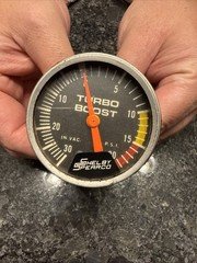 Shelby Spearco Turbo Boost Gauge Performance Series Mechanical Vacuum 20 PSI