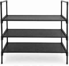 Shoe Rack Organizer, 3-Tier Shoe Rack for Closet and Entryway, Metal Shoe Sto...