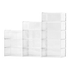 Shoe Storage Boxes 12 Pack Stackable Shoe Storage Organizers US Size 11 White
