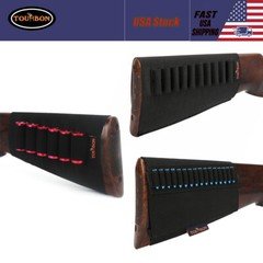 Shotgun 12GA/410/30-06 /.22Lr Rifle Cartridges Holder Gunstock Ammo Carry Sleeve