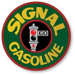 SIGNAL GASOLINE SUPER HIGH GLOSS OUTDOOR 4 INCH DECAL STICKER 