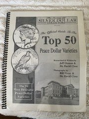 SIGNED Jeff Oxman Top 50 Peace Dollar Varieties 1st Ed 1st Printing 2002 VAM