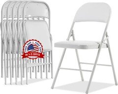 Sillas De Plastico Para Fiestas Eventos Interior Exterior Plegables Juego De 6