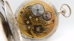 Silver pocket watch works SOLA silver pocket watch works A272