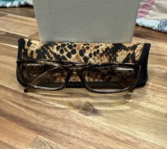 Simply Specs PD62 Brown Tortoise Rectangular Full Rim Plastic Frames 52-15