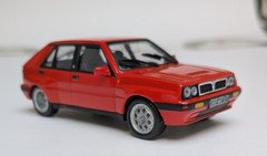 SKID 1 43 Lancia Delta HF Integrale 1987 in red scale model car Perfect No Box
