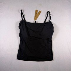 SKIMS Fits Everybody Cami Onyx Black Square Neck Camisole TP-CAM-9421 Size M