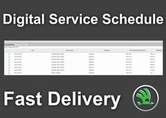 Skoda Online Digital Service Schedule History Record - Emailed To You