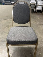 SKS Gold Metal Frame Fabric Seat Banquet Restaurant Dining Event Chair