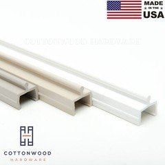 Sliding Screen Door Track 72" White Almond Taupe Vinyl MADE IN THE USA