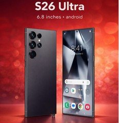 Smartphone Android S26 Ultra 5G  Global Unlocked New 6.8" Cellphone Dual SIM