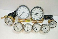 Smiths-52mm-Kit-Temp-Oil-Fuel-Oil Temp Gauge Volt +Amp Gauges +rpm+speedometer