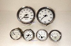 Smiths kit -Elec Temp Oil Fuel Volt Gauge 0- 180 MPH Speedo 0-80 RPM 100mm WC