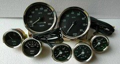 Smiths Kit 52mm Oil Temp Oil Bar Fuel Volt Gauge Kph 100 mm Speedo Tacho Replica