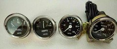 Smiths Replica 52 mm 2 1/16" Gauges Kit - Elec Temp + Mech Oil+ Fuel + Vol Gauge