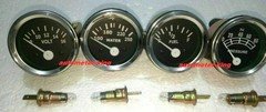 Smiths Replica Kit 52mm Oil Temp + Water Temp + Oil Press + Fuel + Ampere Gauge