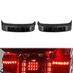 Smoke Black Saddlebag Run Brake Turn Lights For Harley Touring Road Glide 14-23