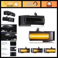 Smoked LED Sequential Turn Signal Lights for 2015-2020 F150 - 2PCS Replacement