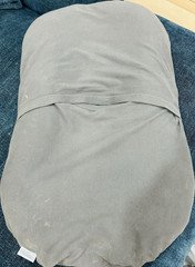Snuggle Me Gray Baby Pillow Comfortable Infant Support Cushion for Newborns