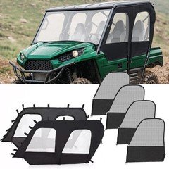 Soft Side Door For 2012-22 Kawasaki Teryx4 4-Seat UTV Cab Enclosure Upper Doors