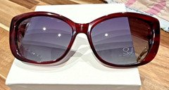 Sol Daisy Fuentes Burgundy Cat Eye Full Rim Plastic Eyeglass Frames 55-17