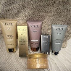 SOLEIL Moroccan Set Shampoo Conditioner Mask Serum Leave-In Rosemary Lavender