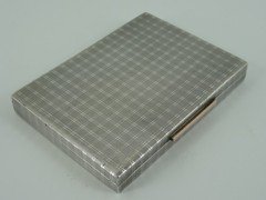 SOLID STERLING SILVER SPLENDID GEORGE VI CIGARETTE CASE BIRMINGHAM 1938 113G