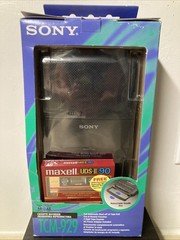 Sony Cassette Recorder TCM-929 w/retractable Handle Plus A Blank Cassette New