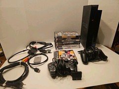 Sony PlayStation 2 PS2 SCPH-50001 Console Bundle Tested 8 Games "SEE NOTES"