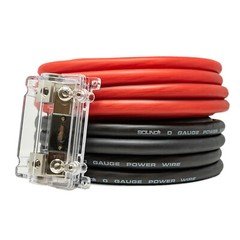 SoundBox KIT0-25RB, 0 Gauge Amplifier Wire Power/Ground Amp Cable - 50 Ft.
