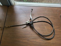 (SP) 1986 Honda TRX125 OEM Left Side Brake Lever, Perch, Parking Brake Lever