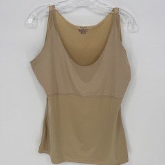 SPANX Women's 2X Beige Shaping Tank Top Camisole Tummy Control Smooth Fit
