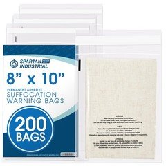 Spartan Industrial - 8” X 10” (200 Count) Self Seal Clear 8" X 10",