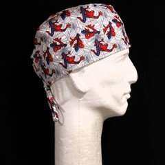 Spiderman All Over on Gray theme Scrub Hat