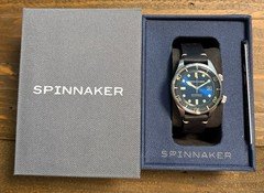 Spinnaker Bradner SP-5062-03 Automatic 42mm Watch Atlantic Blue w/Leather Strap