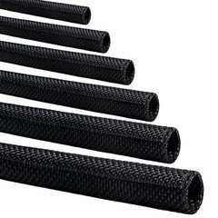 Split Braided Cable Sleeve Nylon Self Wrap Wire Loom Cord Management Protector