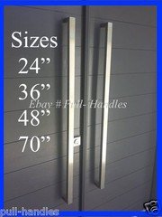 Square Pull Long Door Handle Entry Modern 316 Stainless Steel Marine Grade