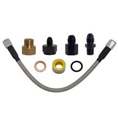 Stainless Braided Oil Pressure Sensor Relocation Kit Fit for Corvette C5 C6 LS