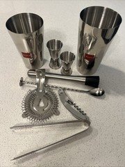 Stainless Steel Bartending Set - 9 Pieces
